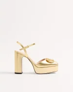 Valentino Vlogo Signature Platform Pump In Laminated Nappa 115Mm